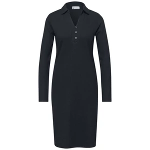 Kép 3/6 - Ruha - Rib shirt collar Dress_solid - 2602
