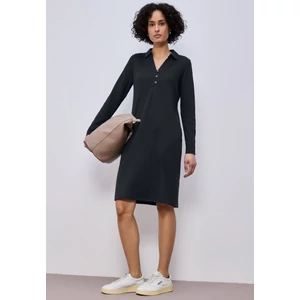 Kép 5/6 - Ruha - Rib shirt collar Dress_solid - 2602