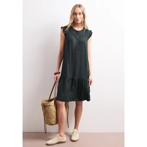 Kép 1/5 - Ruha - Viscose button Tunic Dress_sol - 2605