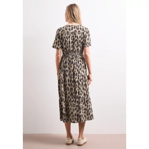 Kép 2/5 - Ruha - smock Detail Volant Dress_AOP - 2605