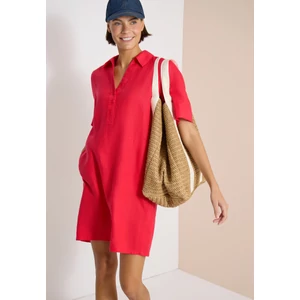 Kép 3/7 - Ruha - Linen Solid Dress - 2604