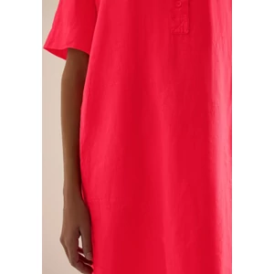 Kép 7/7 - Ruha - Linen Solid Dress - 2604