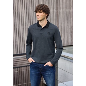 Kép 4/6 - Póló - structured polo w. longsleeve 2510