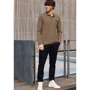 Kép 1/6 - Póló - structured polo w. longsleeve 2510