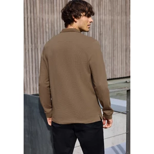 Kép 3/6 - Póló - structured polo w. longsleeve 2510