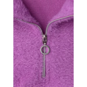 Kép 6/6 - OTLT Póló - fluffy shirt w.zipper turtle n 2510
