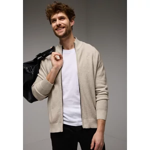 Kép 1/6 - Kötött Dzseki - Fine structured zip jacket 2412