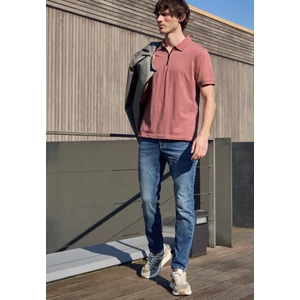 Kép 3/7 - Póló - LOS super soft melange zippolo - 26FS