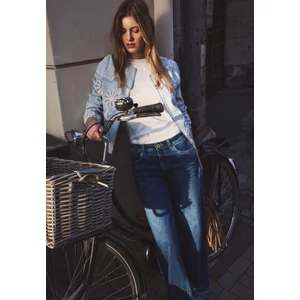Kép 3/7 - Blézer és dzseki indoor - STUDIO Striped Blouson Jkt - 2604