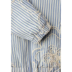 Kép 5/7 - Blézer és dzseki indoor - STUDIO Striped Blouson Jkt - 2604