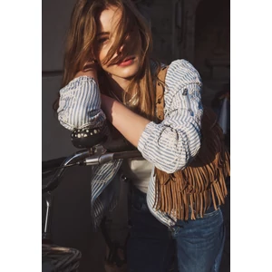 Kép 6/7 - Blézer és dzseki indoor - STUDIO Striped Blouson Jkt - 2604