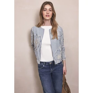 Kép 7/7 - Blézer és dzseki indoor - STUDIO Striped Blouson Jkt - 2604