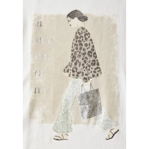 Kép 6/6 - Ing - lady partprint shirt 2505