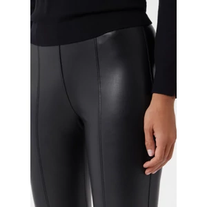Kép 6/8 - Nadrág -  Leggings with decorative seams made of imitation leather 2510