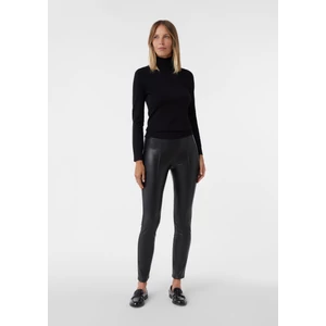Kép 1/8 - Nadrág -  Leggings with decorative seams made of imitation leather 2510