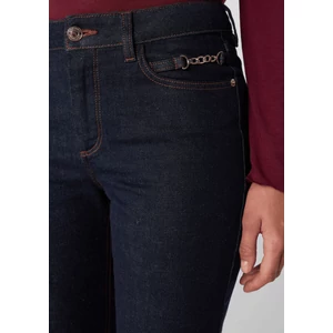 Kép 6/8 - Nadrág -  Flared denim with trim 2510