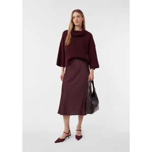 Kép 3/7 - Szoknya -  Satin midi skirt with an elasticated waistband 2510