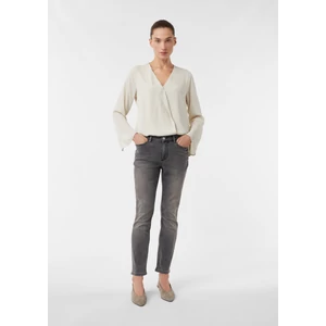 Kép 1/8 - Nadrág -  Elasticated slim-fit jeans with decorative button 2510
