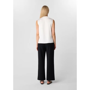 Kép 5/8 - Blúz -  Sleeveless blouse with fine rib collar 2510