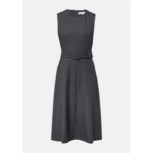 Kép 4/8 - Ruha -  Sleeveless business dress with a belt 2510