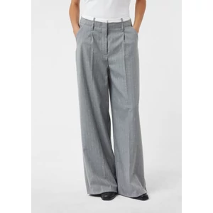 Kép 7/8 - Nadrág -  Wide leg pinstripe trousers with attached contrast waistband 2510