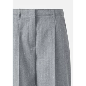 Kép 8/8 - Nadrág -  Wide leg pinstripe trousers with attached contrast waistband 2510
