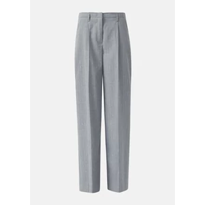 Kép 4/8 - Nadrág -  Wide leg pinstripe trousers with attached contrast waistband 2510