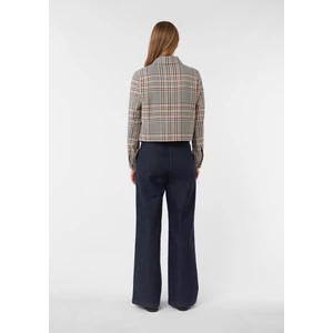 Kép 5/8 - Blézer és dzseki indoor -  Short checked jacket with welt pockets 2510