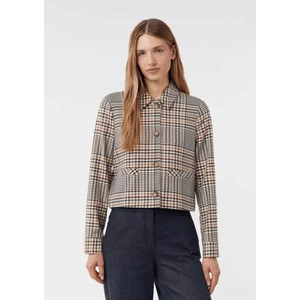 Kép 7/8 - Blézer és dzseki indoor -  Short checked jacket with welt pockets 2510
