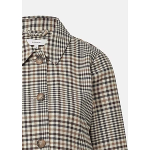 Kép 8/8 - Blézer és dzseki indoor -  Short checked jacket with welt pockets 2510