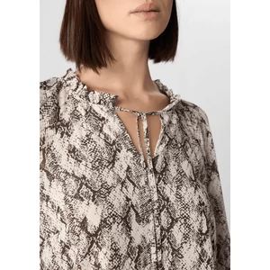 Kép 6/8 - Blúz -  Printed chiffon blouse with feminine flounces 2510
