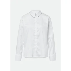 Kép 4/8 - Blúz -  Cotton poplin shirt blouse with decorative details 2510