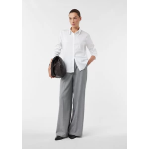 Kép 3/8 - Blúz -  Cotton poplin shirt blouse with decorative details 2510