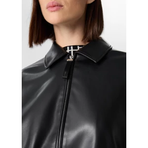 Kép 6/7 - Blézer és dzseki indoor -  Crop-length faux leather blouson 2510