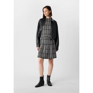Kép 3/7 - Blézer és dzseki indoor -  Crop-length faux leather blouson 2510
