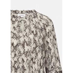 Kép 7/7 - Ruha -  Chiffon dress with animal print and flounce details 2510