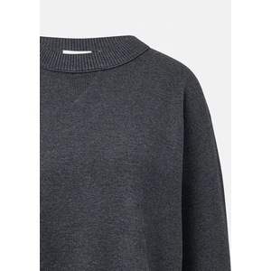 Kép 7/7 - Pulóver -  Viscose blend knitted jumper with ribbed details 2510