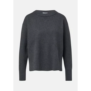 Kép 4/7 - Pulóver -  Viscose blend knitted jumper with ribbed details 2510