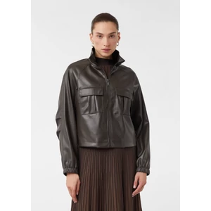 Kép 7/8 - Blézer és dzseki indoor -  Jacket in smooth leather look with patch pockets 2510