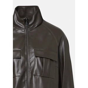 Kép 8/8 - Blézer és dzseki indoor -  Jacket in smooth leather look with patch pockets 2510