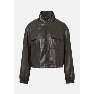 Kép 4/8 - Blézer és dzseki indoor -  Jacket in smooth leather look with patch pockets 2510