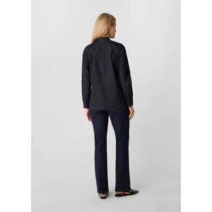 Kép 5/7 - Blúz -  Soft denim shirt with a tie-neck 2510
