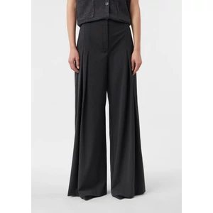 Kép 7/8 - Nadrág -  Flowing wide-leg trousers with pleats 2510