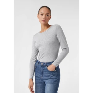 Kép 7/8 - Póló -  Jersey long-sleeved shirt with gemstones 2510
