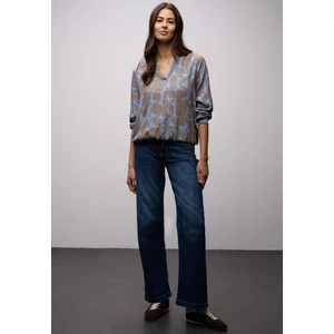 Kép 4/6 - Blúz - Splitneck blouse w tape detail 2602