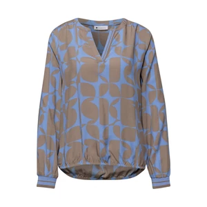 Kép 5/6 - Blúz - Splitneck blouse w tape detail 2602