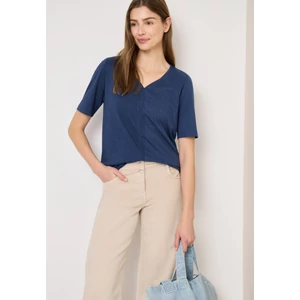 Kép 1/6 - Ing - Solid V-Neck Tunic 2603