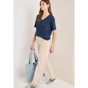 Kép 4/6 - Ing - Solid V-Neck Tunic 2603