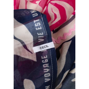 Kép 6/6 - Kieg.ruházat - Print Scarf with Tape Detail 2603