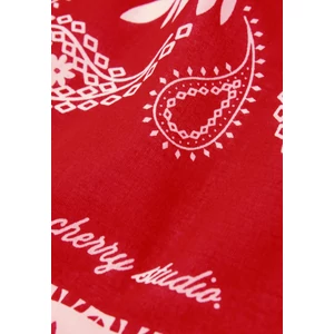 Kép 5/5 - Kieg.ruházat - Printed Cotton Bandana_Red 2603